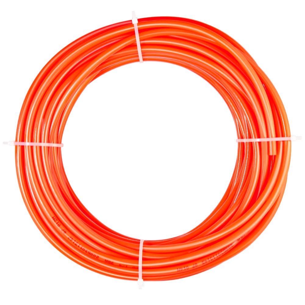 TAILONZ 1/4 Inch OD 10 Meters PU Air Hose - High Pressure Pneumatic Tubing for Air Compressor, Paint Sprayer, Fluid Transfer | Durable Orange PU Tube for Industrial, Automotive & DIY Projects