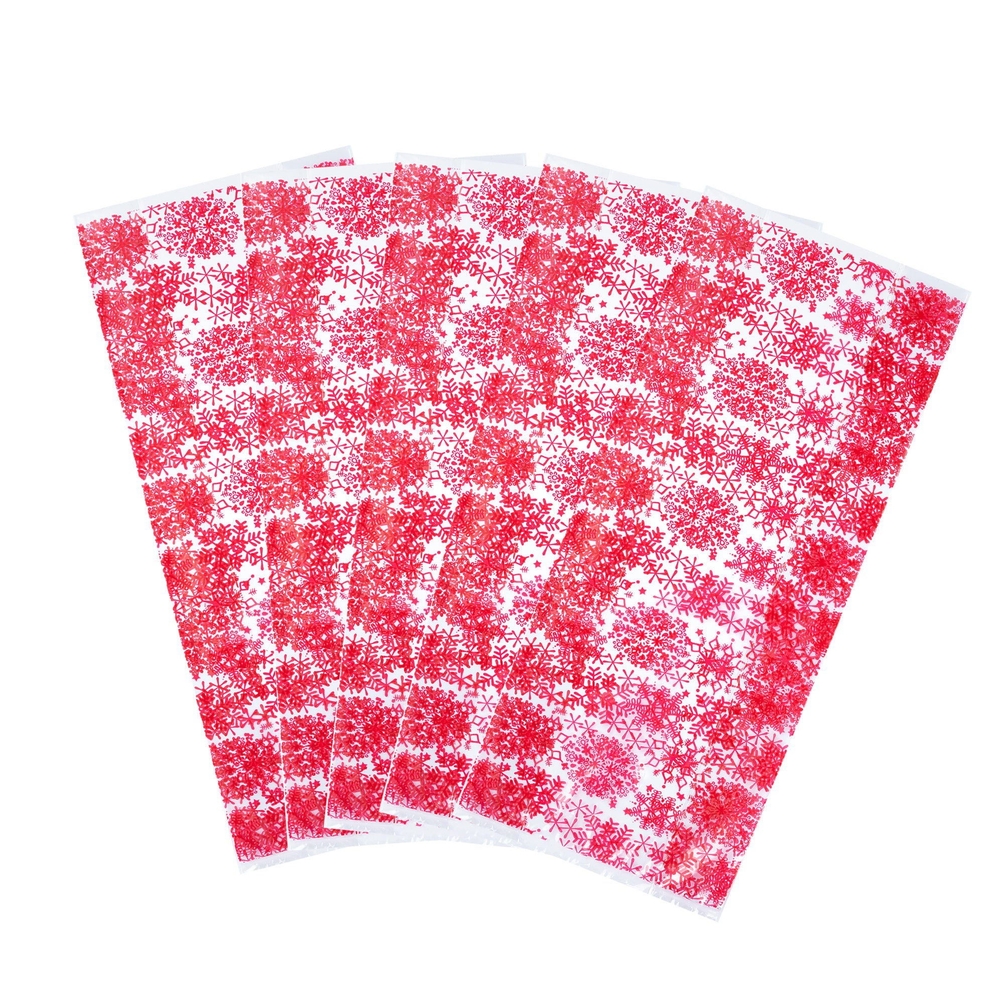 Premium Plastic Candy Bags with Snowflake Design - 4 x 2 x 9.5 Inches - 4000 Count Bulk Pack - Perfect for Party Favors, Wedding Treats & Holiday Candy Packaging