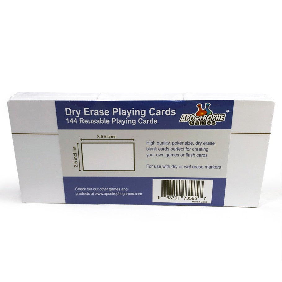 Dry Erase Cards 2.5x3.5 Inches - 144 Pack Blank Whiteboard Index Cards - Perfect for Study Notes, Flashcards, Classroom Activities & Office Organization