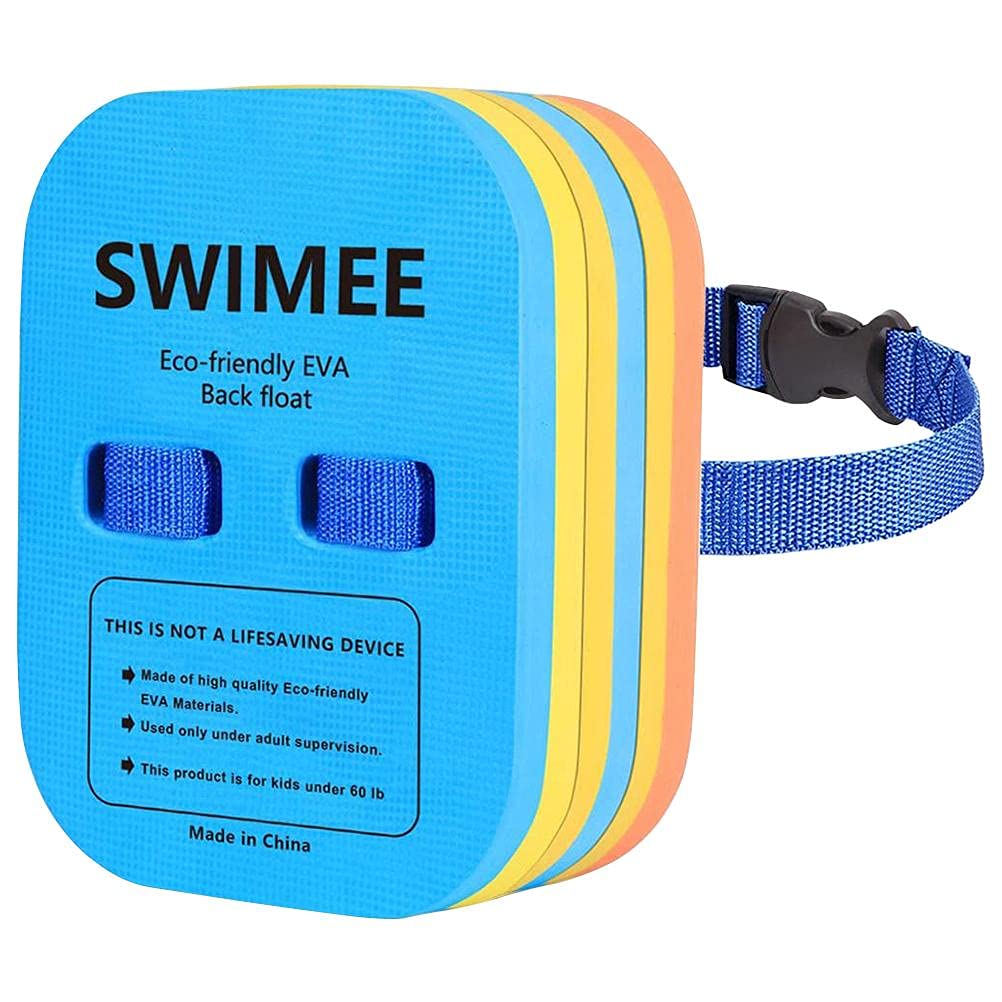 Adjustable 3-Layer Back Float Swim Bubble with Secure Clip Buckle - Waterproof Floatation Device for Swimming Beginners & Kids - Perfect for Pool Safety, Swim Lessons & Water Confidence Training