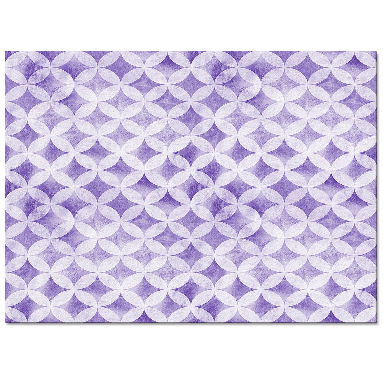 5'x8' Waterproof Outdoor Patio Rug - Non-Slip Washable Floor Mat in Periwinkle Blue & Purple (Oil Painting Texture) - Perfect for Dining Table, Bathroom, Kitchen, Laundry Room & Indoor/Outdoor Use