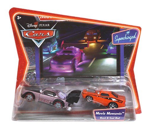 Mattel Disney Pixar Cars Movie Moments - Boost & Snot Rod Character Cars with Original Desert Card Backer | Die-Cast Toy Cars for Kids Collection & Play | Perfect for Birthday Gifts, Movie Fans & Display