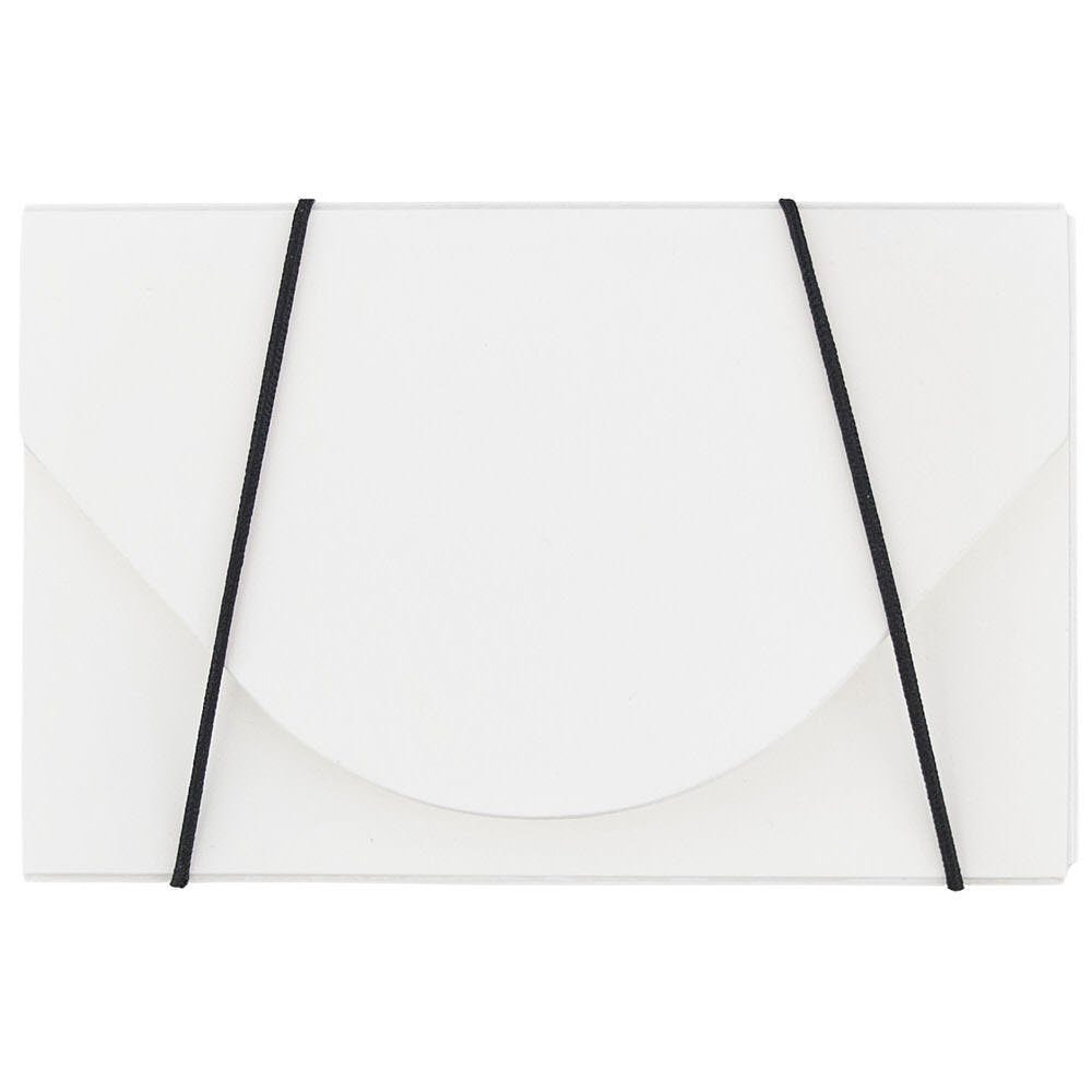 JAM Paper Plastic Business Card Holder Case - White Solid - 100/Pack - Perfect for Office, Networking Events & Professional Meetings