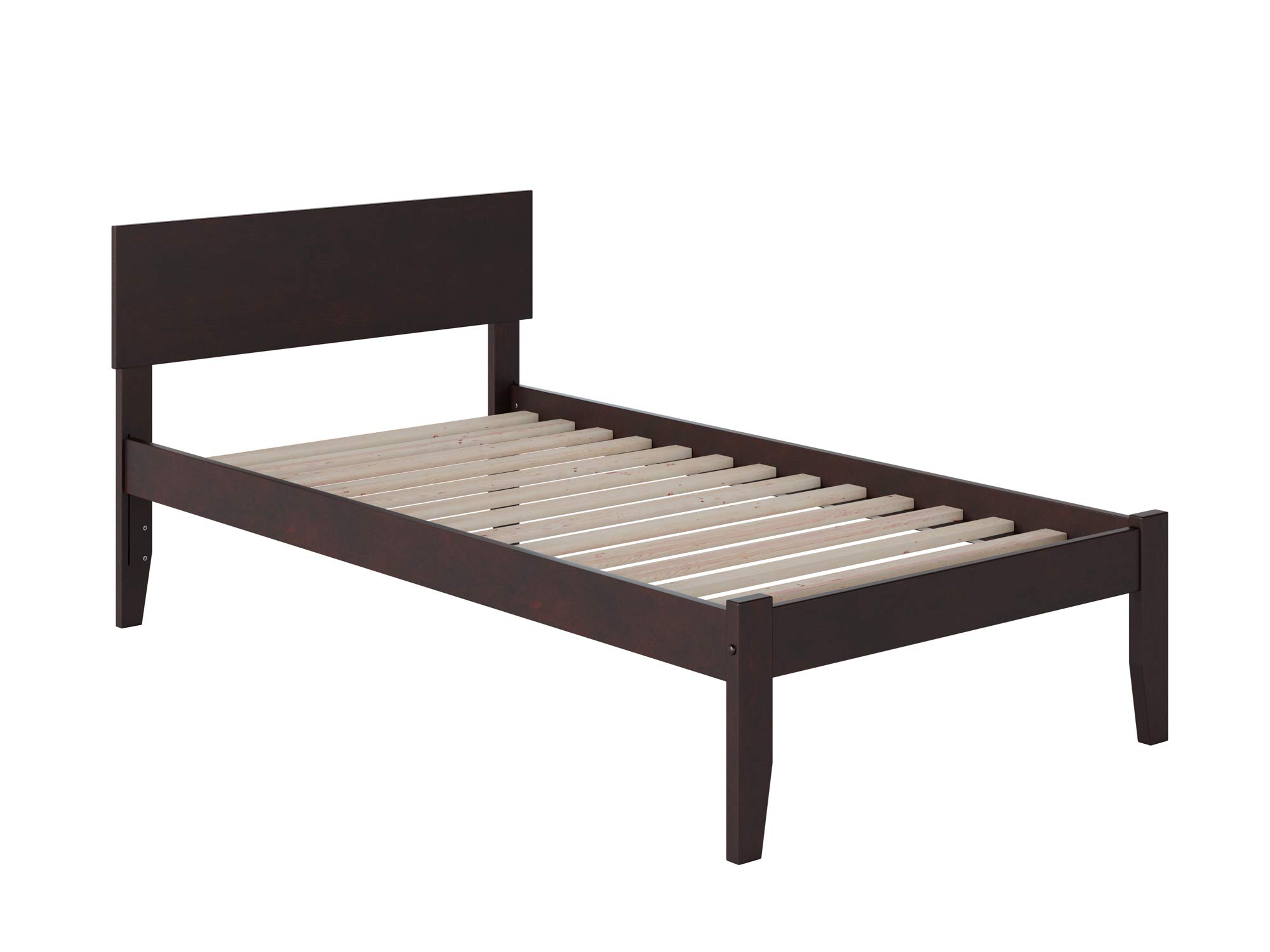 Atlantic Furniture Orlando Twin Size Platform Bed Frame in Espresso Finish - Perfect for Kids' Rooms, Guest Bedrooms & Small Spaces
