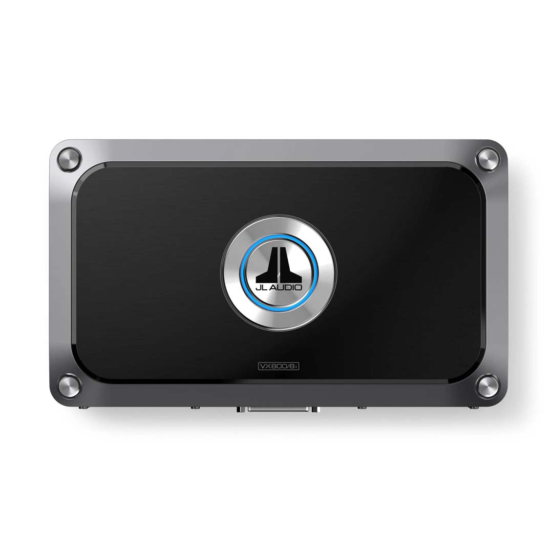 JL Audio JL VX800/8i VXi Series 8-Channel Class D Amplifier with Integrated DSP - 800W High Power Marine & Car Audio Amplifier for Boats, Trucks, and Custom Car Sound Systems