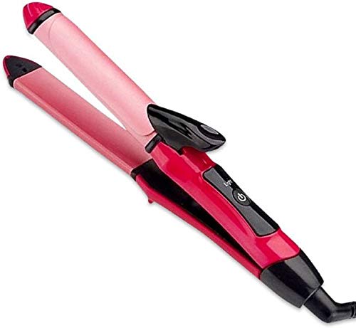 POCKETFRIENDIES 2009 2-in-1 Hair Straightener & Curler with Ceramic Plates - Professional Styling Tool for Women & Men | Perfect for Travel, Home & Salon Use