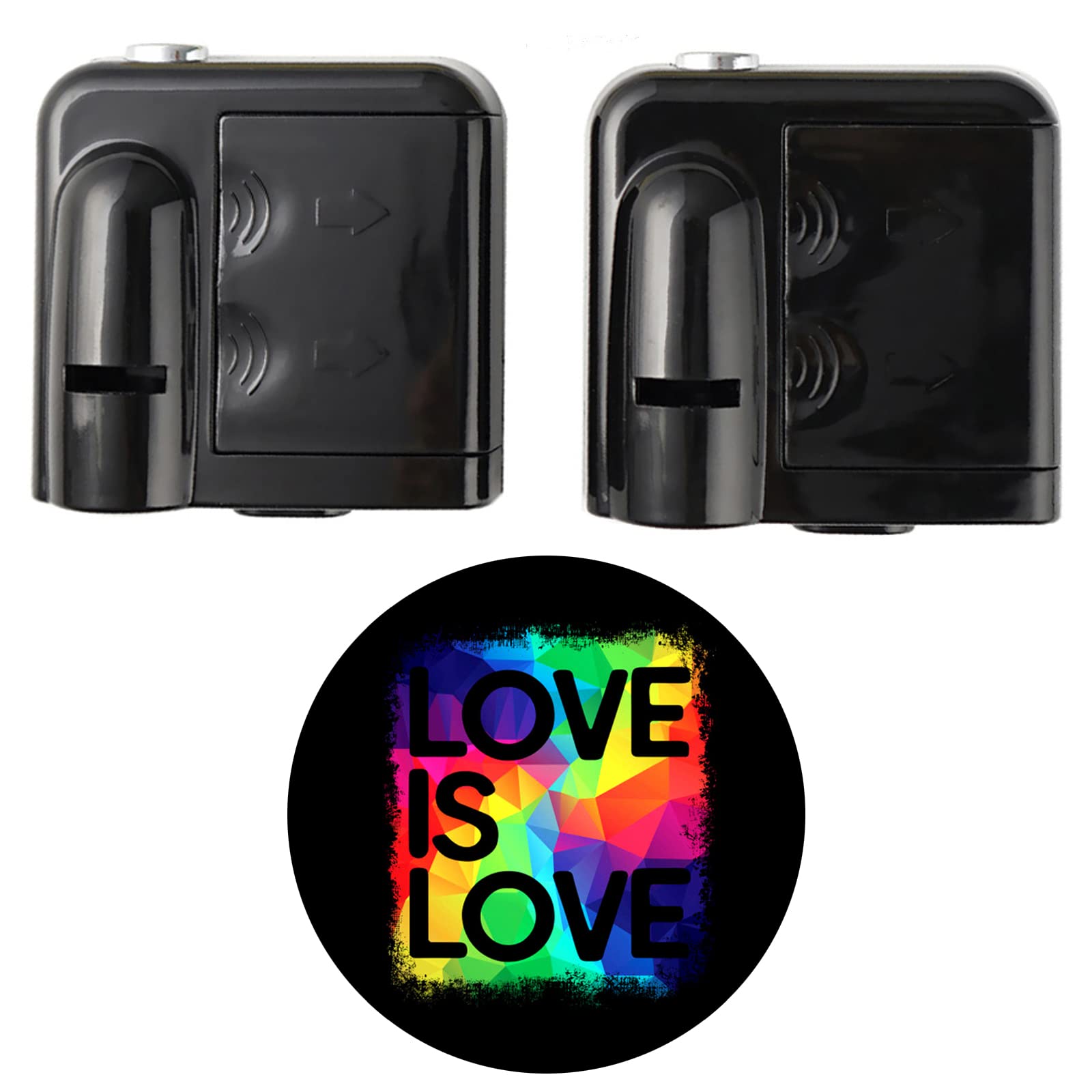 Rainbow LGBTQ Pride Car Door Light Projector - Wireless LED Welcome Ghost Shadow Lamp with Infrared Sensor for Cars | Perfect for Pride Parades, LGBTQ Events & Nighttime Driving