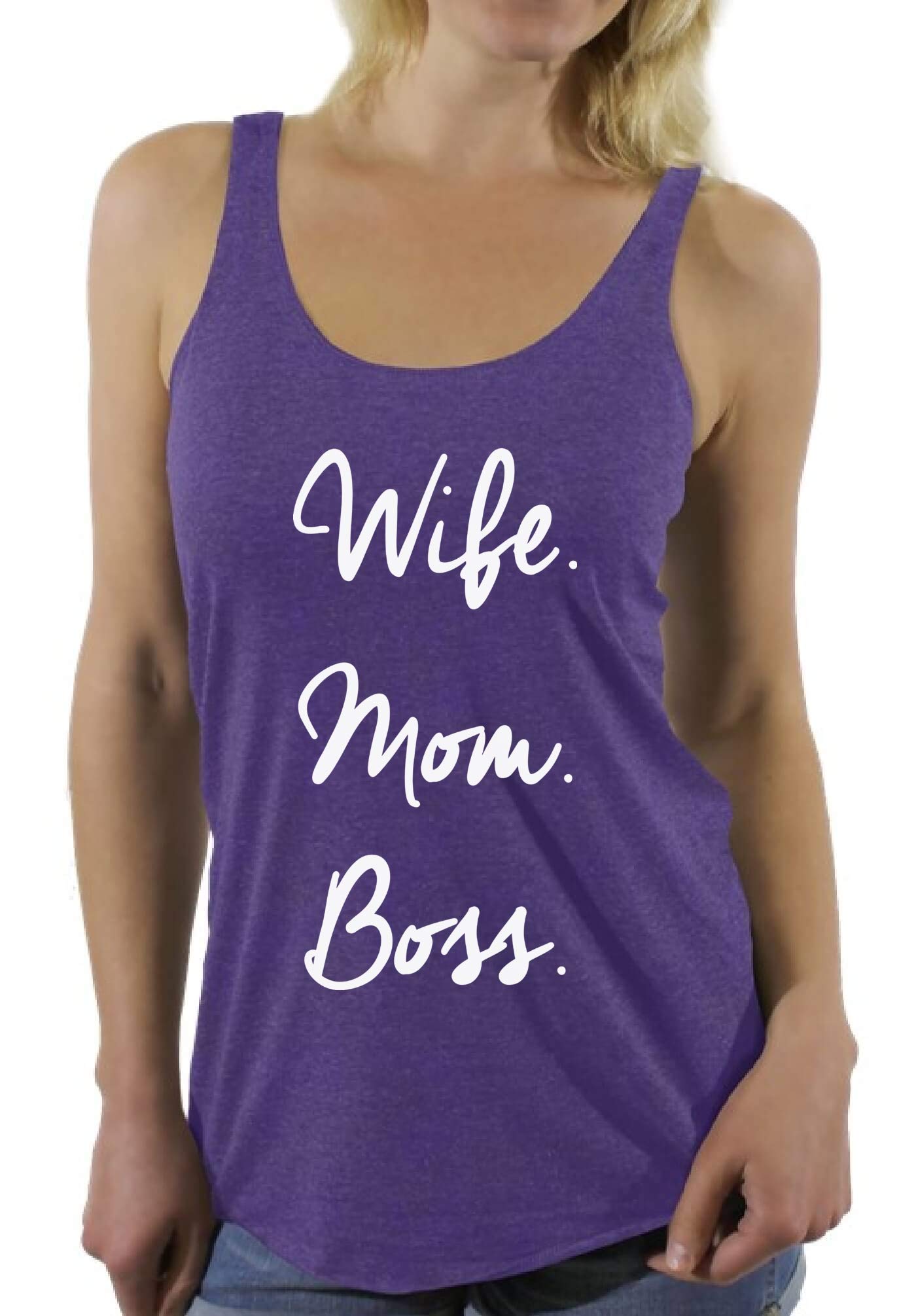 Awkward Styles Racerback Mom Tank Top - Perfect Gift for Wife, Mom & Boss - Ideal for Workouts, Casual Wear & Mother's Day