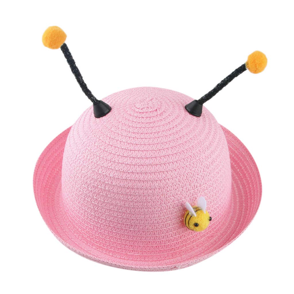 2021 Cute Cartoon Bee Baby Sun Hat for Toddler Girls & Boys - UPF 50+ UV Protection Summer Mesh Bucket Hat for Outdoor Play, Beach & Park