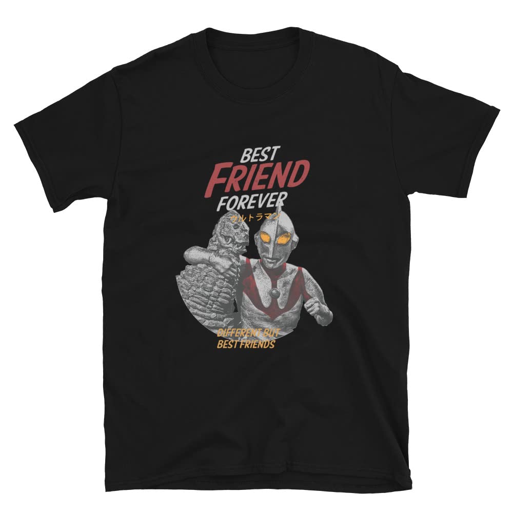 Best Friend & Godzilla Vintage T-Shirt - Matching BFF Tees for Anime Fans - Perfect for Cosplay, Gifts, and Casual Wear