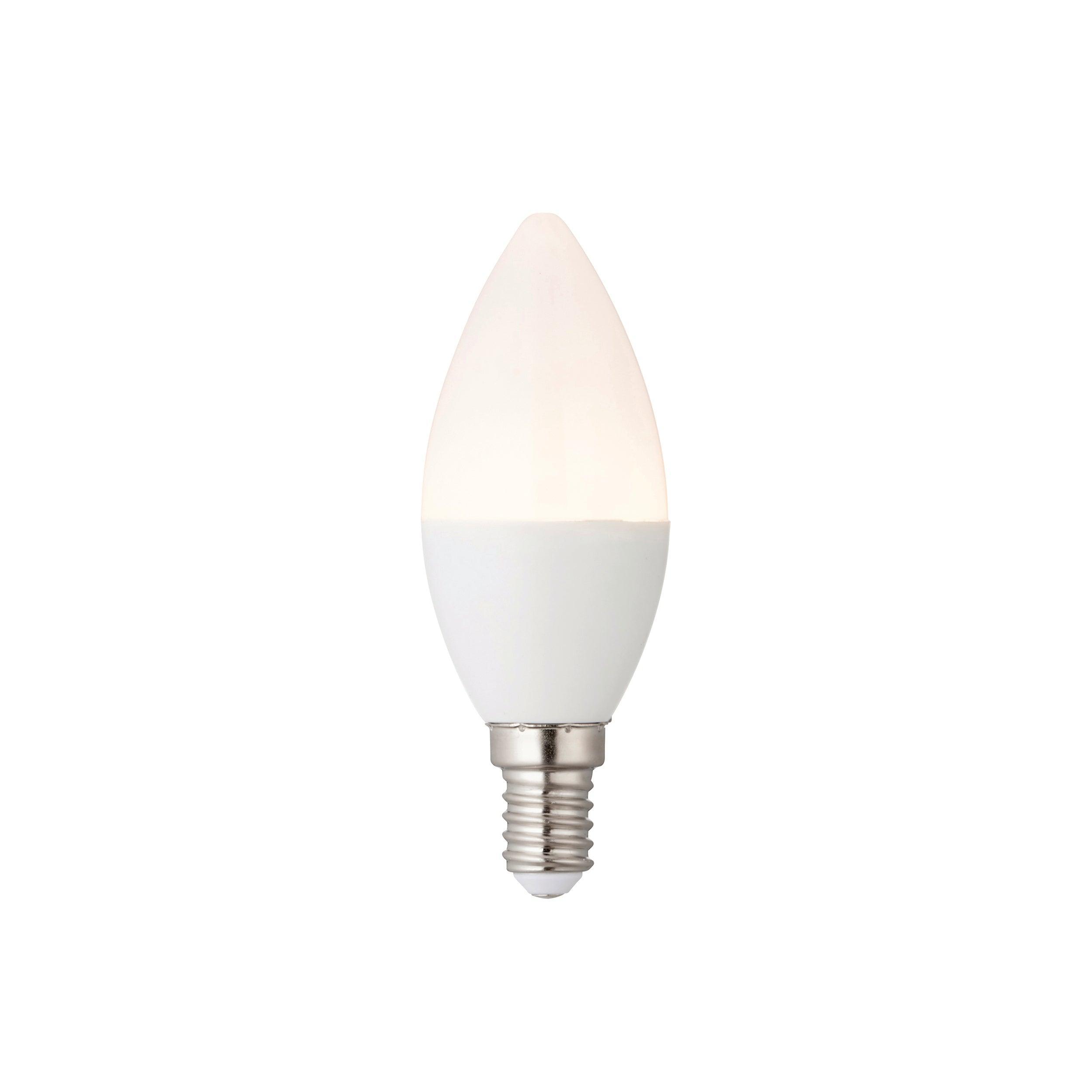 E14 LED Candle Bulb 5.8W Dimmable Warm White Light - Perfect for Chandeliers, Wall Sconces & Decorative Lighting