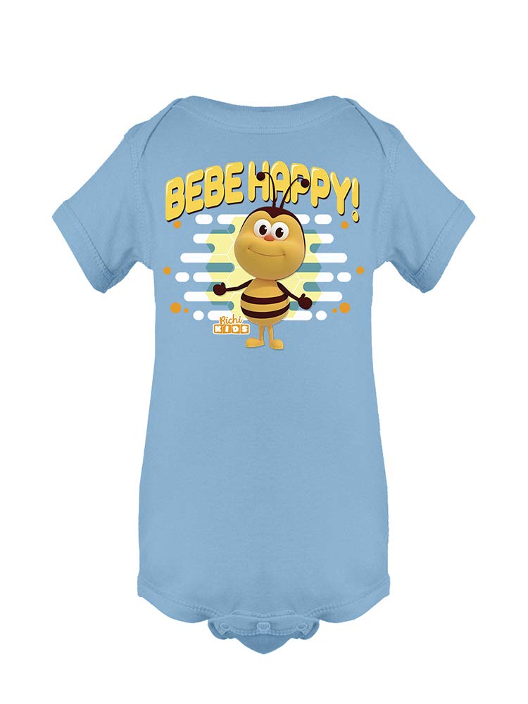 Be-Be Bee Happy Bichikids Baby Bodysuit - Soft Cotton Infant Onesie for Boys & Girls | Perfect for Playtime, Nursery & Photo Shoots