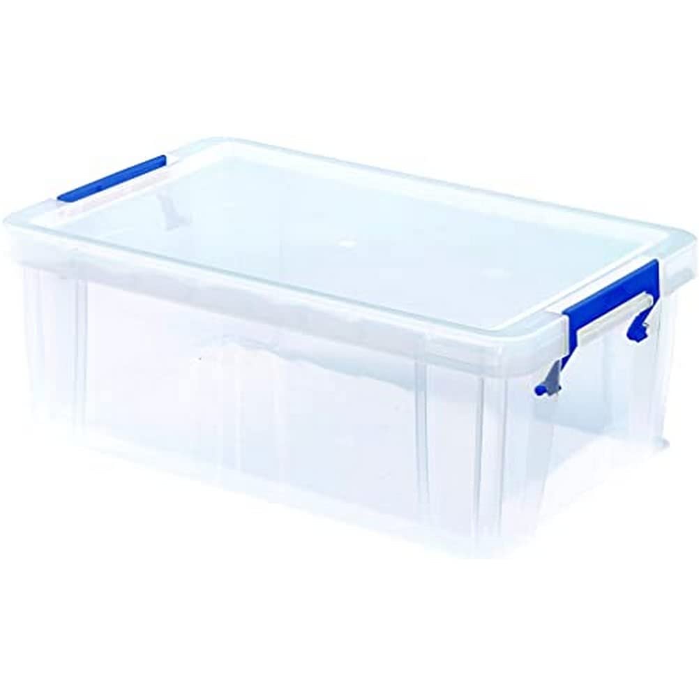 Bankers Box ProStore 10L Plastic Storage Container with Lid - 15.5 x 39.5 x 25.5 cm - Durable Stackable Organizer for Office Files, Home Organization & Document Storage