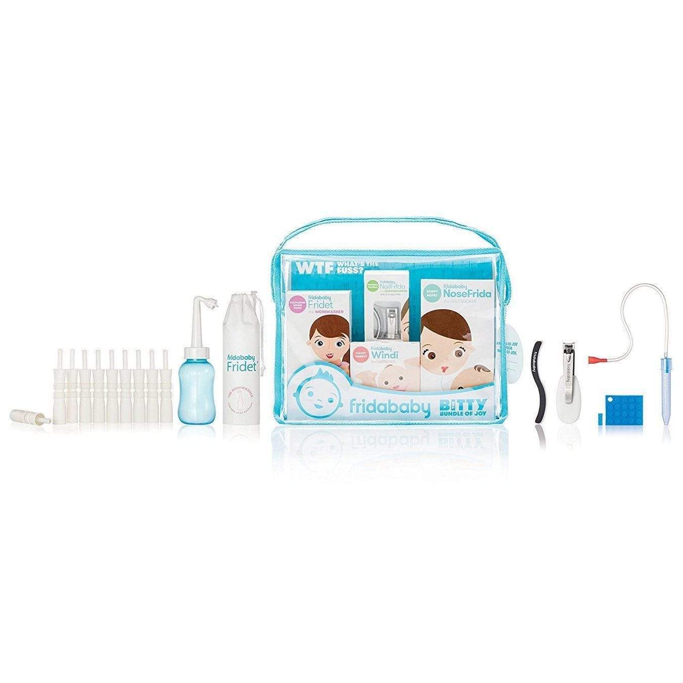 Fridababy Bitty Bundle of Joy - Newborn Baby Essentials Gift Set for Shower & Registry | Perfect for Diaper Bags, Nursery & On-the-Go Parenting