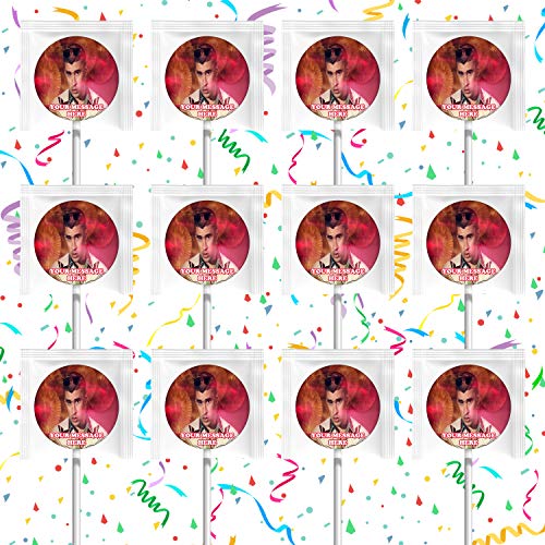 Bad Bunny Themed Party Supplies - 12 Pack Decorations & Lollipops for Birthday Celebrations, Baby Showers, and Festive Events