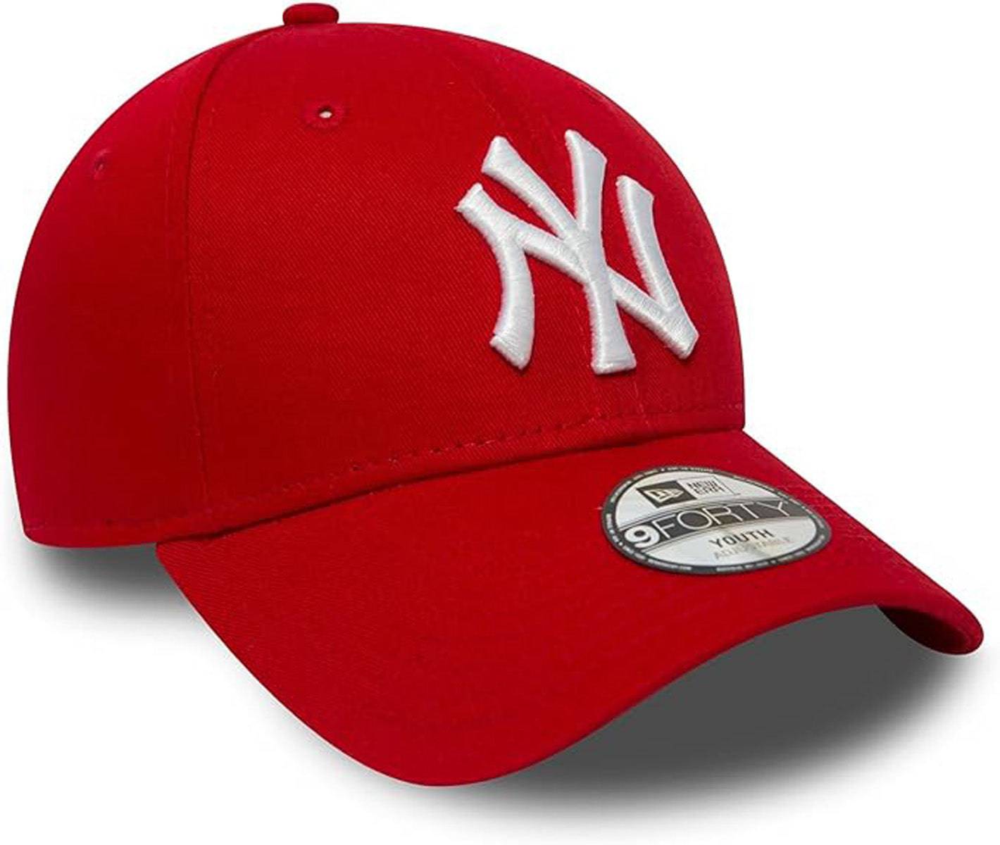 New York Yankees New Era 9Forty Kids Scarlet Baseball Cap for Boys & Girls Ages 4-12 - Perfect for Baseball Games, School, and Outdoor Activities