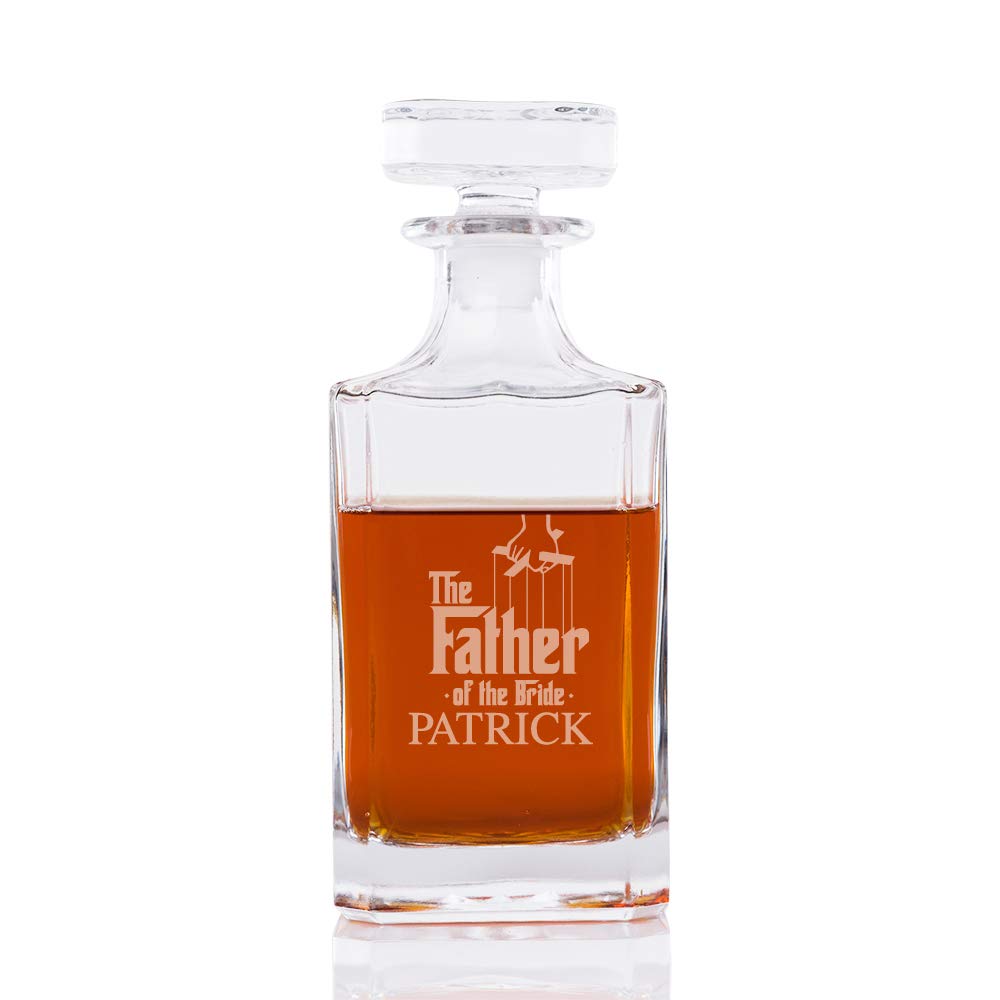Personalized Whiskey Decanter for Wedding & Gifts - The Godfather Theme