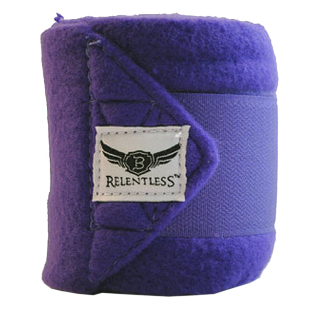4X9 Cactus Ropes All-Around Horse Leg Fleece Polo Wraps - Purple Set of 4 | Breathable Support for Training, Riding & Show Jumping | Perfect for Equestrian Sports & Horse Care