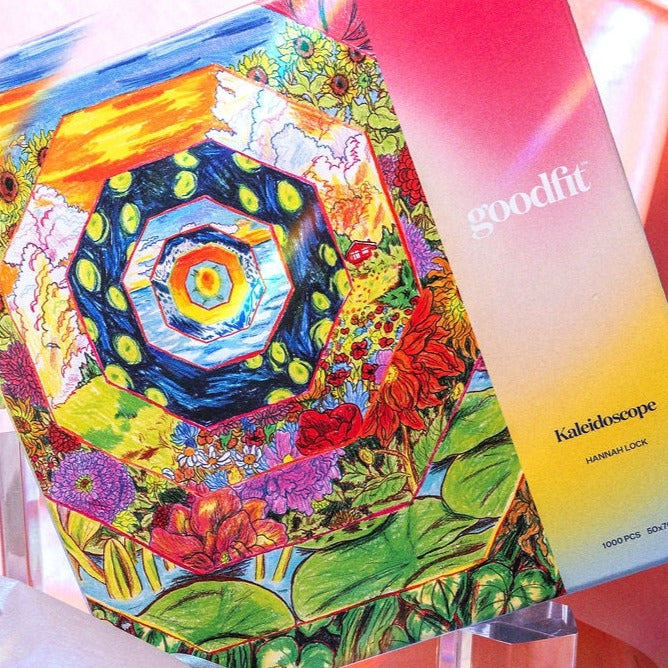 1,000 Piece Kaleidoscope Jigsaw Puzzle for Adults - Colorful Pattern Challenge, Family Game Night & Relaxation Activity