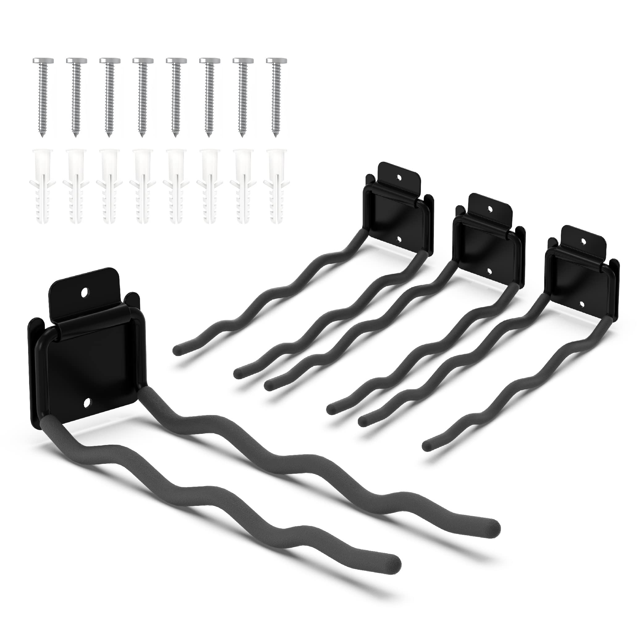 HUHOLE Heavy Duty Garage Hooks 4-Pack - 12