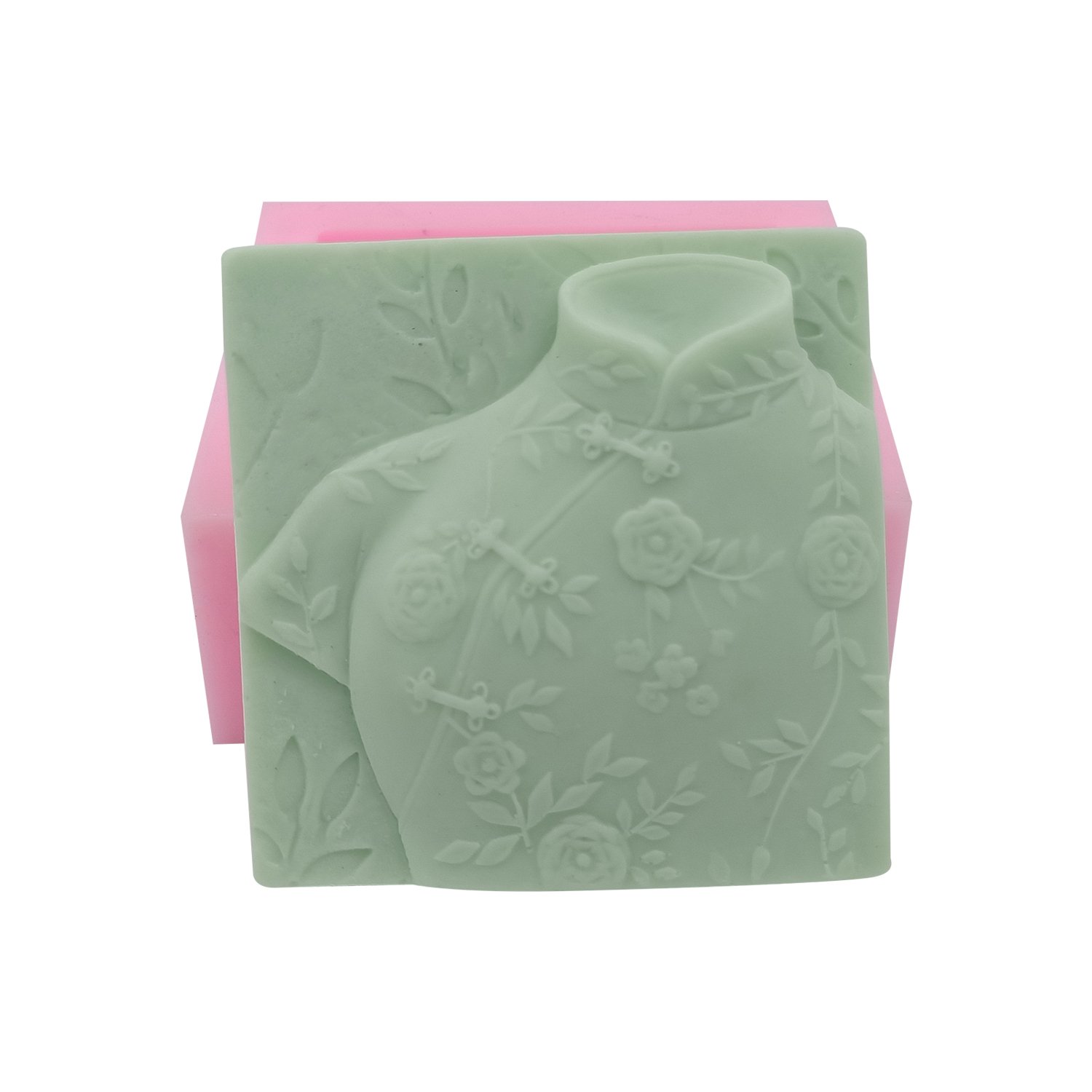Chinese Cheongsam Silicone Soap Molds - Elegant Qipao Design for DIY Soap, Candle & Resin Crafts - Perfect for Wedding Favors, Bridal Shower Gifts & Home Decor
