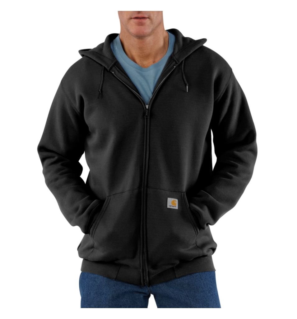Carhartt Men's Loose Fit Midweight Full-Zip Hooded Sweatshirt | Durable Workwear Jacket for Construction & Outdoor Activities | Comfortable Casual Wear for Everyday Use