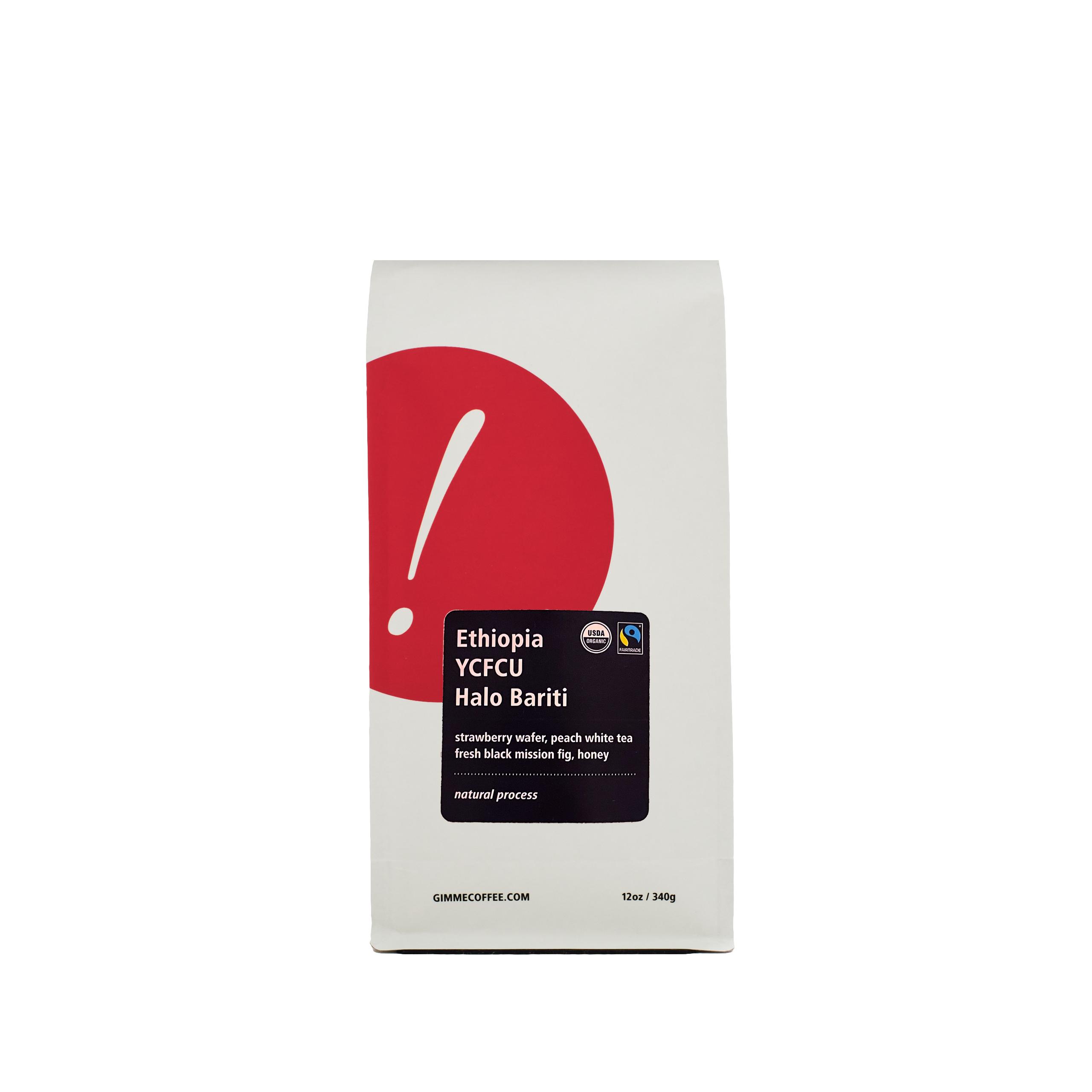 Premium Ethiopia YCFCU Halo Bariti Specialty Coffee Beans - Single Origin, Fair Trade Certified - Perfect for Pour Over, French Press & Cold Brew at Home