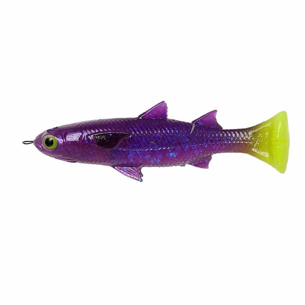 Savage Gear Pulse Tail Mullet Lure 5 Inch - Realistic Saltwater Fishing Bait for Bass, Trout, and Redfish - Perfect for Inshore and Offshore Fishing Adventures