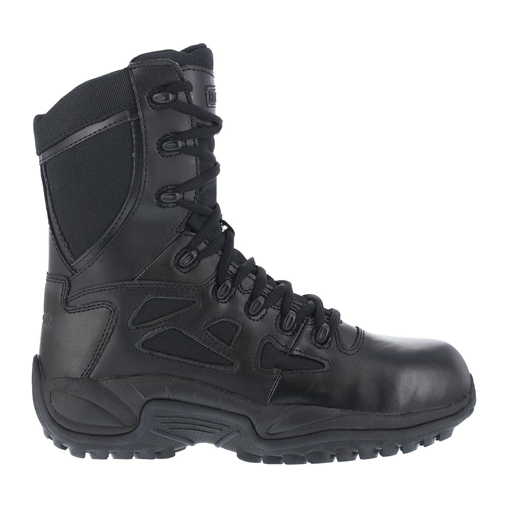 Men's Tactical Boots 15W Black - Durable Lace Up Military Combat Boots for Hiking, Work & Outdoor Adventures