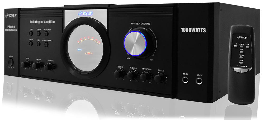 Home Theater Hybrid Pro Stereo Amplifier - High Power Audio Receiver for Surround Sound Systems | Perfect for Movie Nights & Music Listening