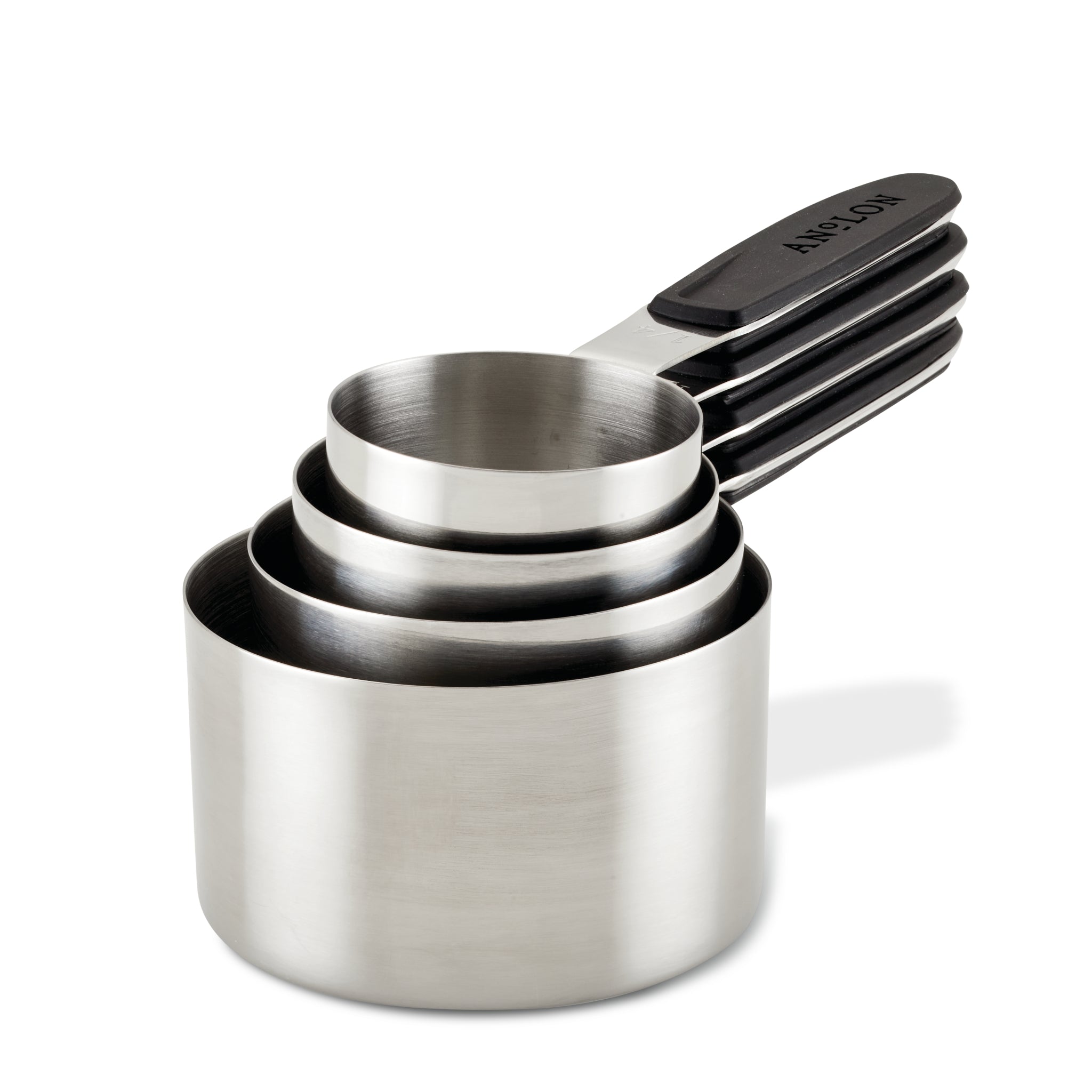 4-Piece SureGrip Magnetic Measuring Cup Set - Stainless Steel Kitchen Measuring Cups with Strong Magnets for Baking, Cooking & Mixing - Perfect for Home Chefs & Professional Bakers