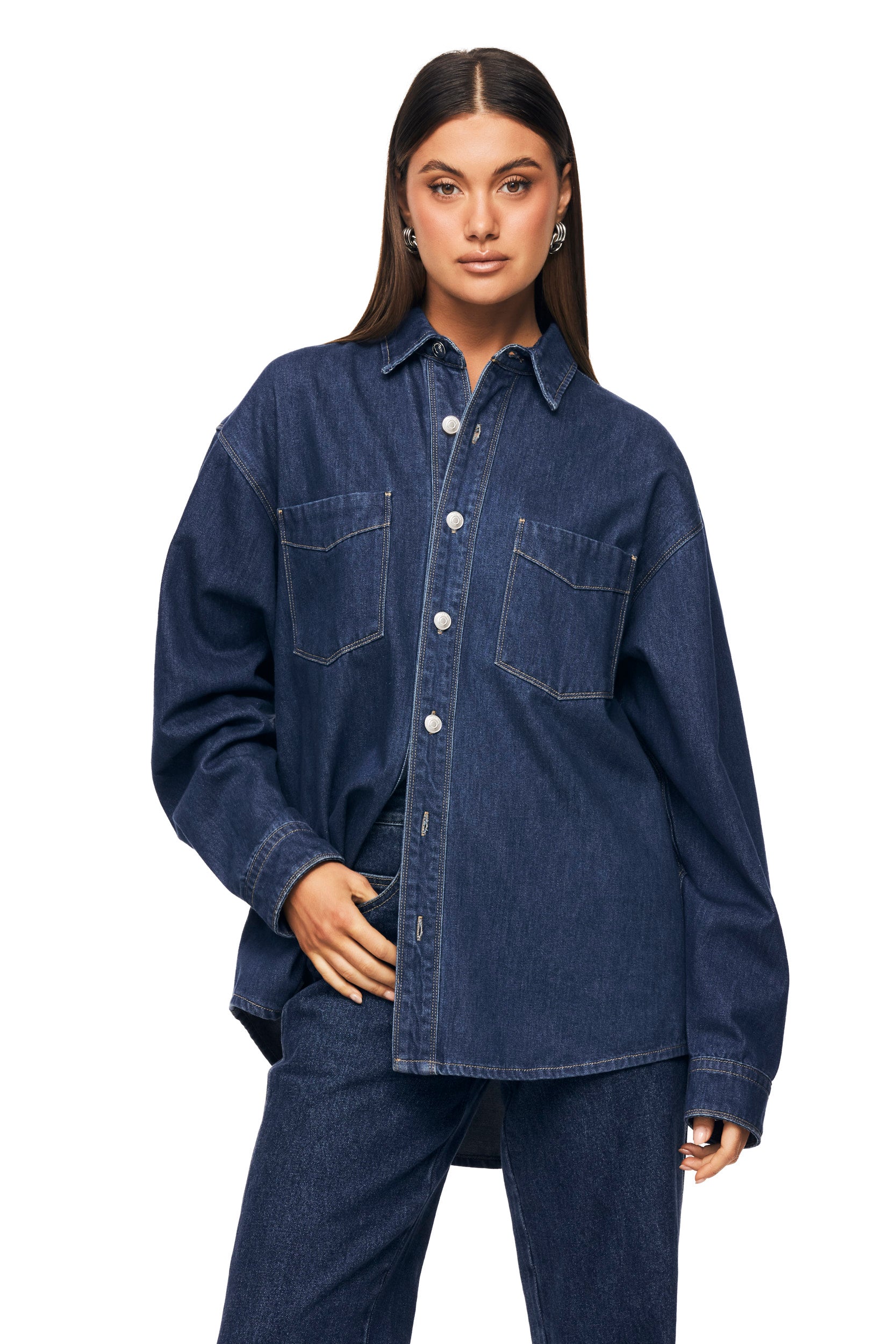 The Sana Blue Shirt - Premium Cotton Casual Button Down Shirt for Men & Women | Perfect for Office, Travel & Everyday Wear