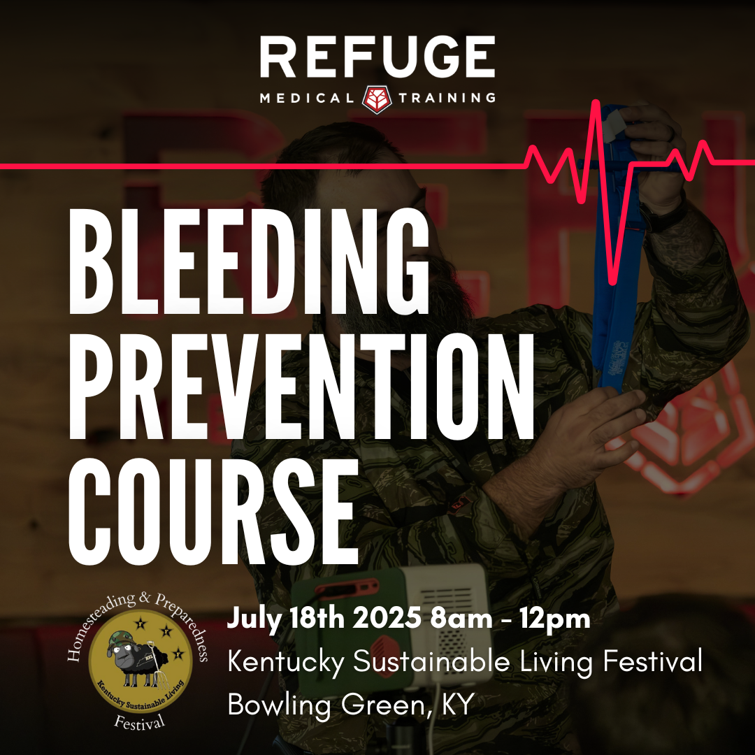 Bleeding Control & First Aid Training Course - 4 Hour Certification | Kentucky Sustainable Living Festival | Emergency Preparedness for Home & Outdoor Safety