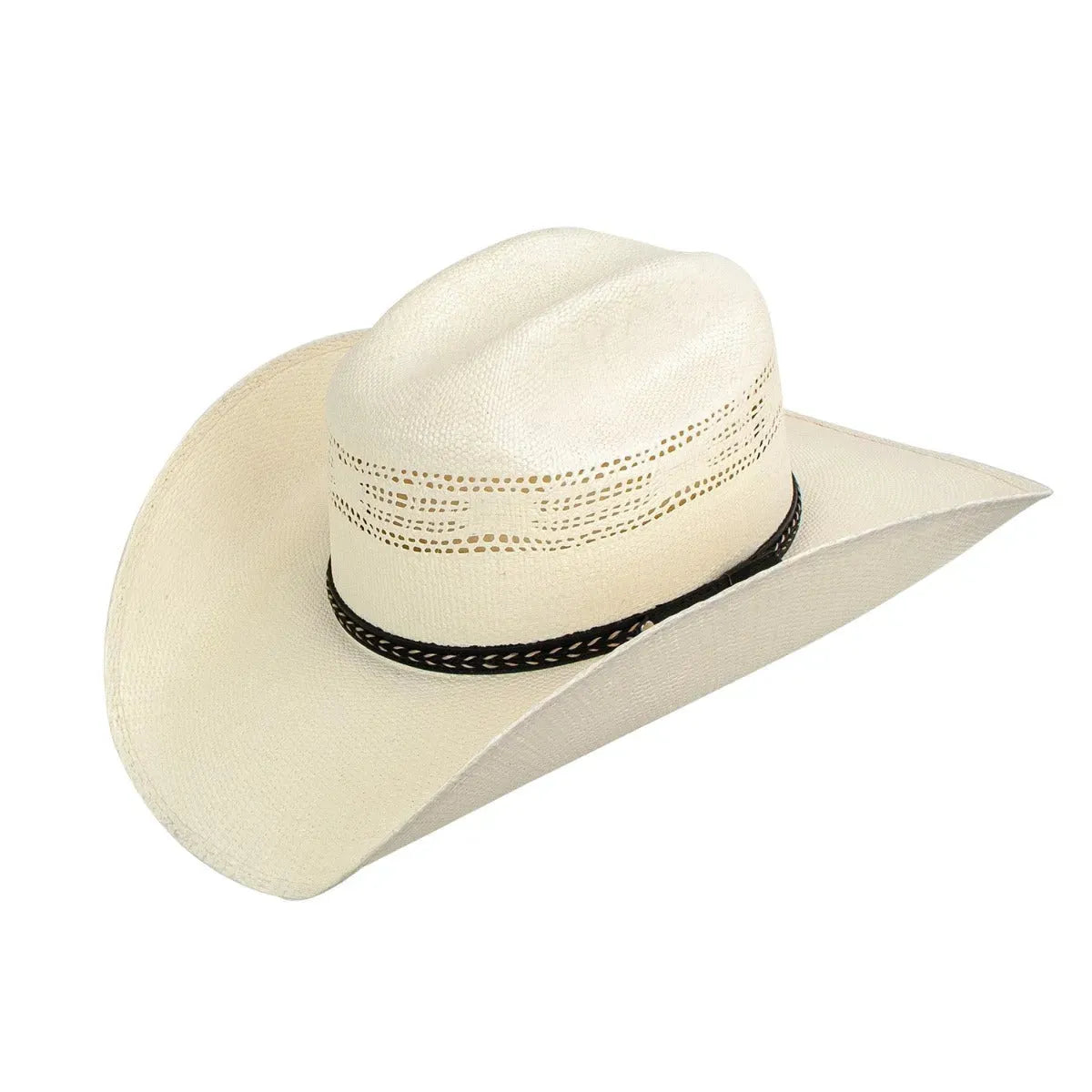 Peter Grimm Houston Bangora Straw Cowboy Hat for Men & Women - Western Style Sun Hat for Outdoor, Rodeo, and Country Fashion