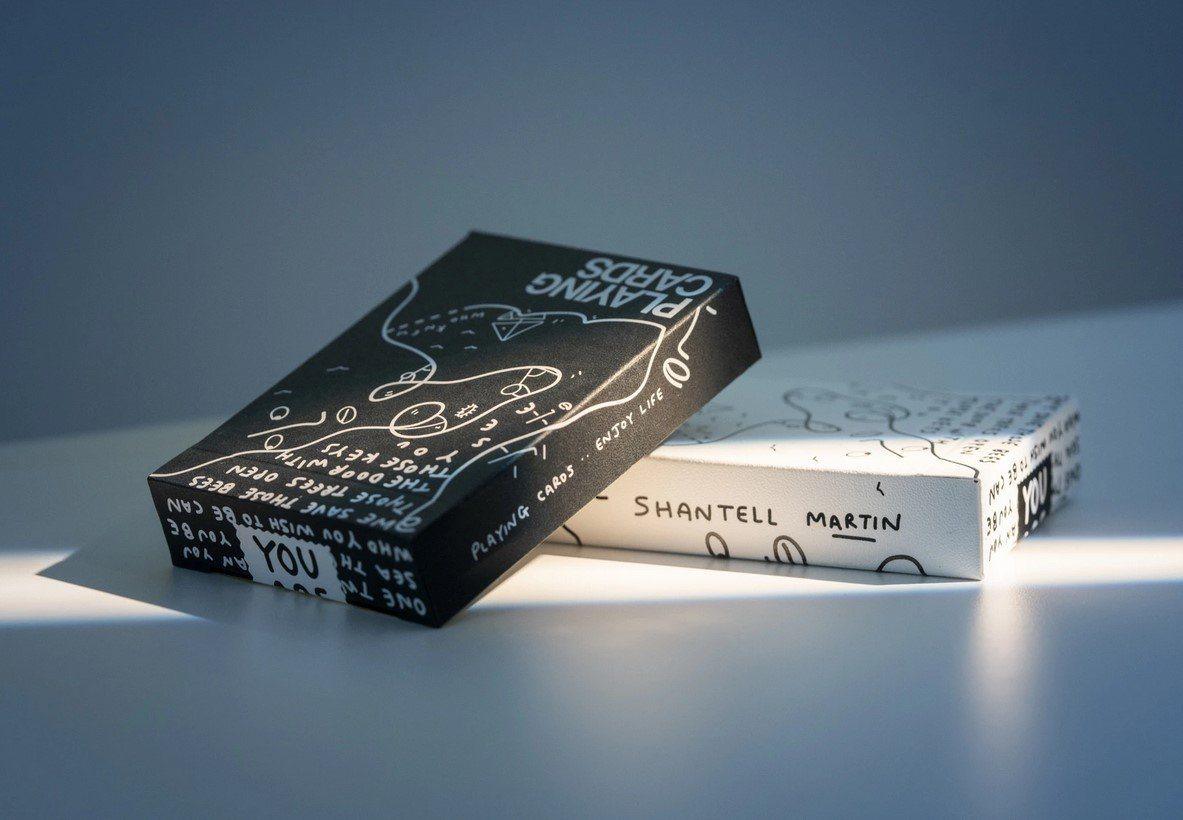 Shantell Martin Playing Cards by Theory11 - Premium Black Deck for Card Games, Magic Tricks & Collectibles | Unique Art Design for Poker, Bridge & Cardistry Enthusiasts