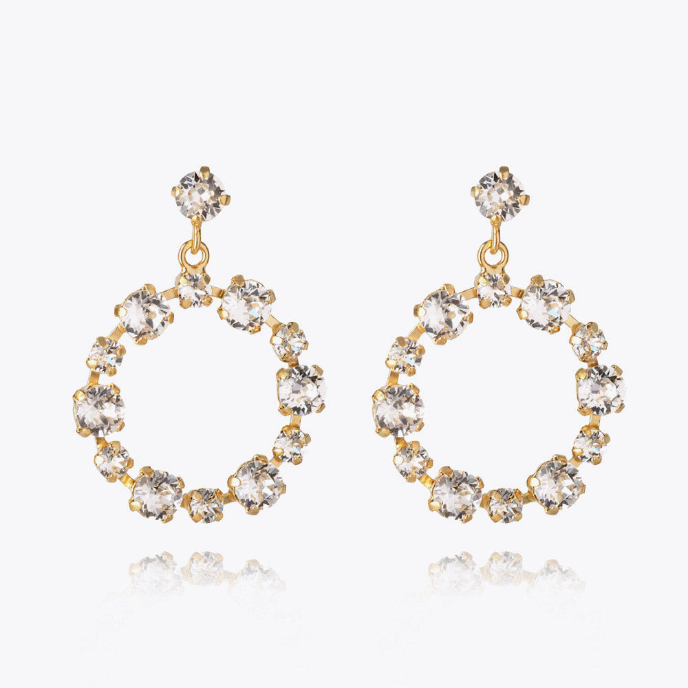 Calanthe Crystal Earrings for Women - Elegant Dangle Drop Earrings for Party, Wedding & Evening Wear