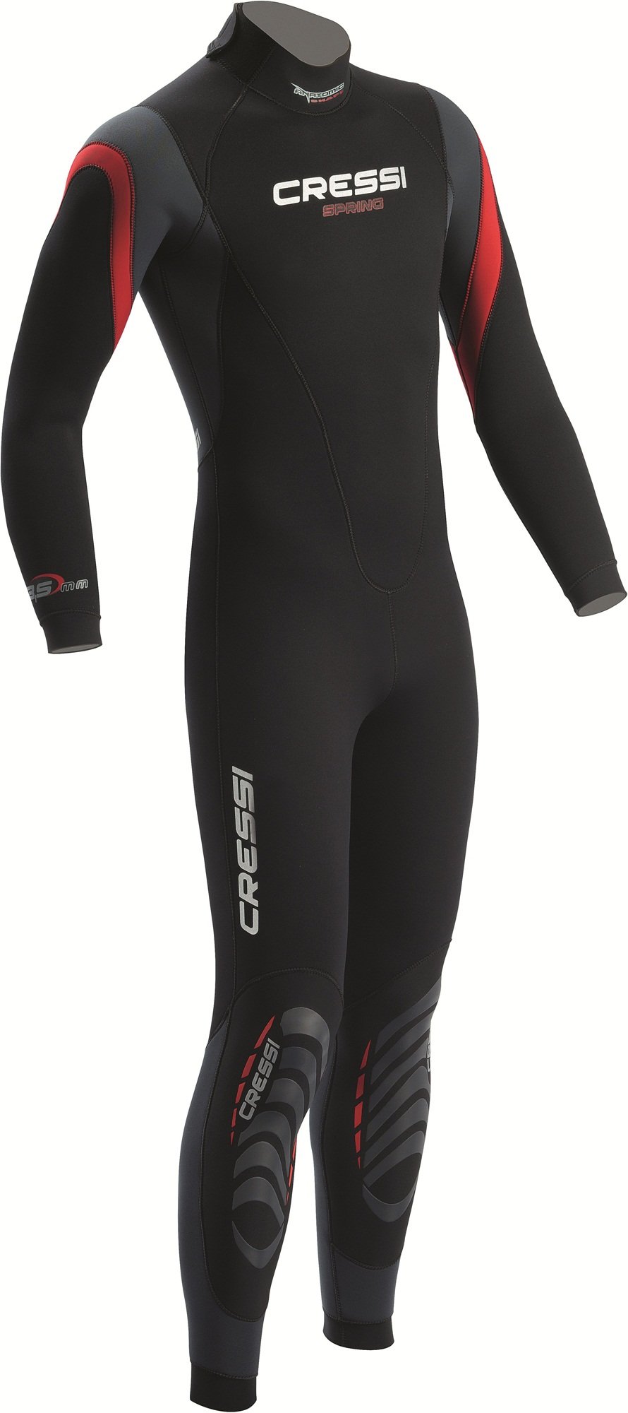 Cressi Spring Men's Wetsuit 3mm Neoprene Full Suit for Scuba Diving, Snorkeling & Surfing - Warm Water Protection & Comfort Fit