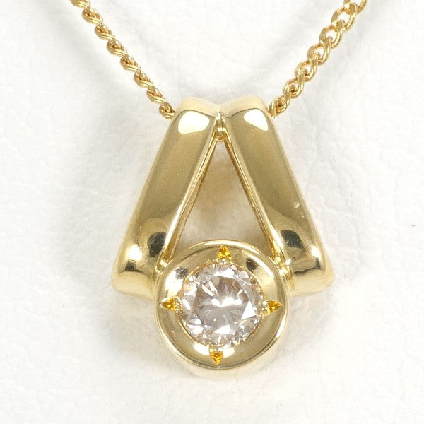 18K Yellow Gold Diamond Necklace for Women - Elegant Pendant Jewelry Gift for Birthday, Anniversary & Valentine's Day