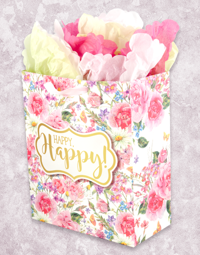 Blissful Garden Gift Bags - Elegant & Eco-Friendly Gift Packaging for Birthdays, Weddings & Special Occasions - Perfect for Party Favors, Corporate Gifts & Holiday Presents