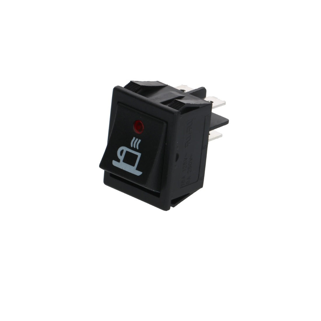 Black On/Off Brew Switch with Red LED Indicator & Coffee Icon - Perfect for Coffee Makers, Espresso Machines & Home Brewing Stations