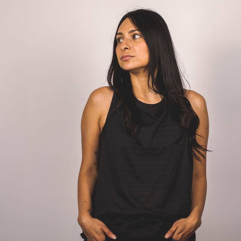 Women's Burnout Tank Top - Soft & Breathable Black Sleeveless Shirt for Yoga, Gym & Casual Wear