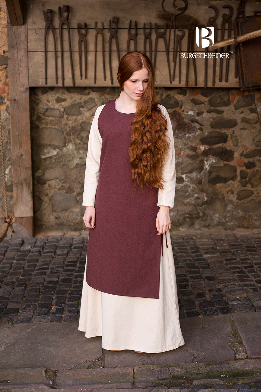 Viking Over Dress Haithabu Brown - Medieval Norse Tunic for LARP, Cosplay & Historical Reenactment