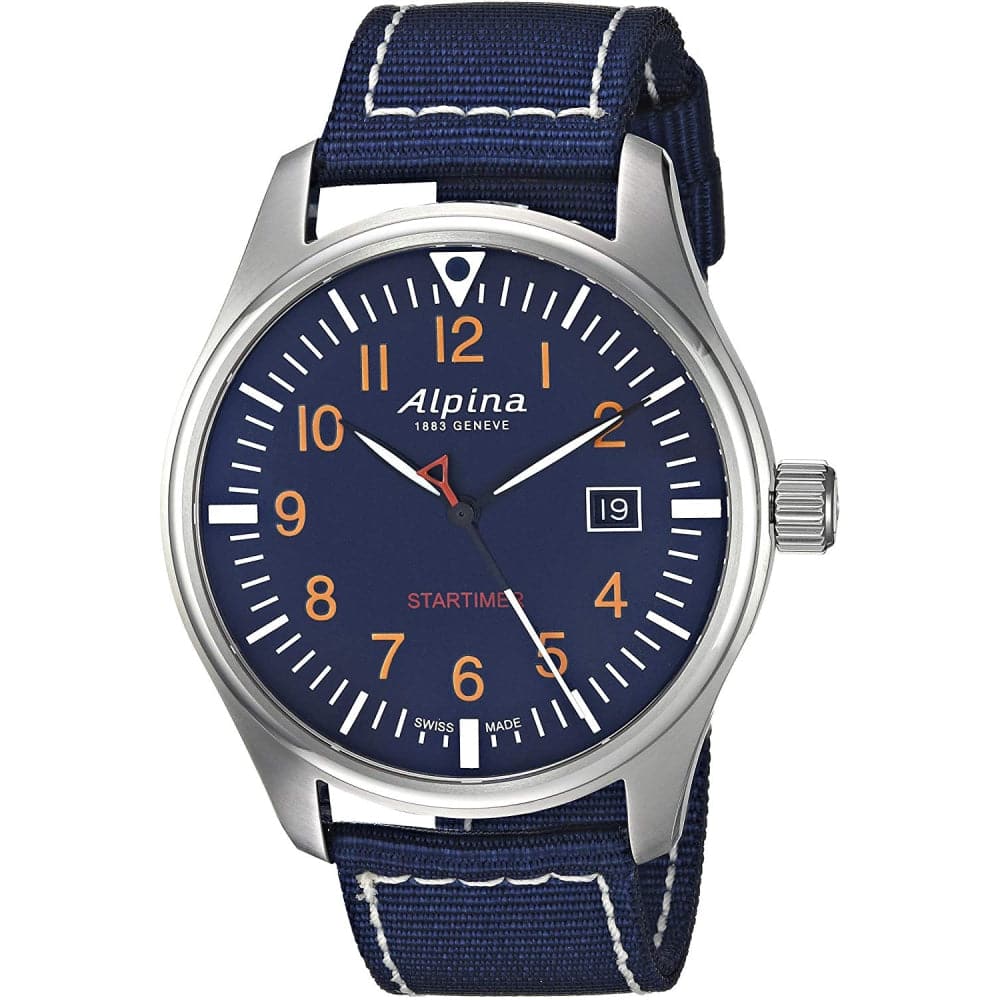 ALPINA STARTIMER PILOT AL 240N4S6 Men's Quartz Watch - Stylish Aviator Timepiece for Business, Casual & Outdoor Adventures