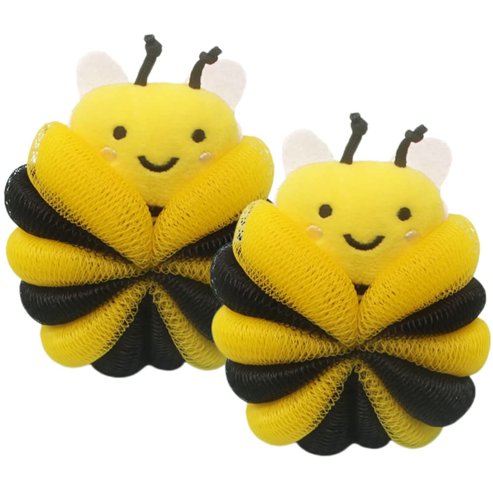 **Mobestech 2-Pack Baby Bath Sponge Set - Soft Mesh Shower Loofah & Exfoliating Bath Pouf for Kids & Toddlers - Gentle Body Cleaner for Sensitive Skin - Perfect for Baby Bath Time & Shower Fun**