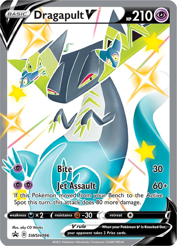 Dragapult V Pokémon Card SWSH096 - Ultra Rare Collectible for Battles & Trading - Perfect for Tournaments & Display