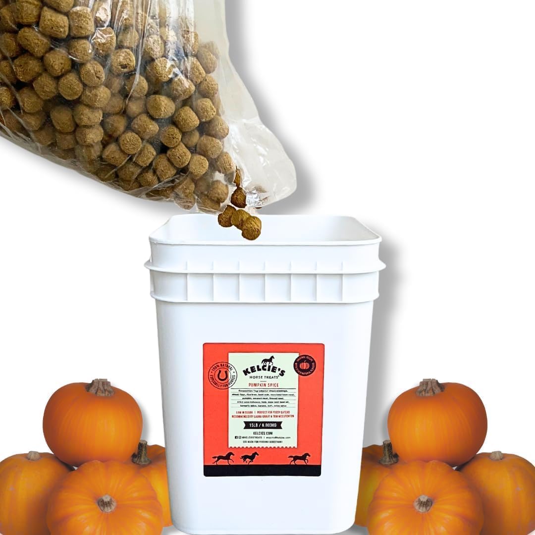 Healthy Low Sugar Horse Treats - Low Starch & Carb Digestive Support Snacks for Horses | 15lb Refill Pack | Perfect for Training, Rewards & Bonding with Your Horse