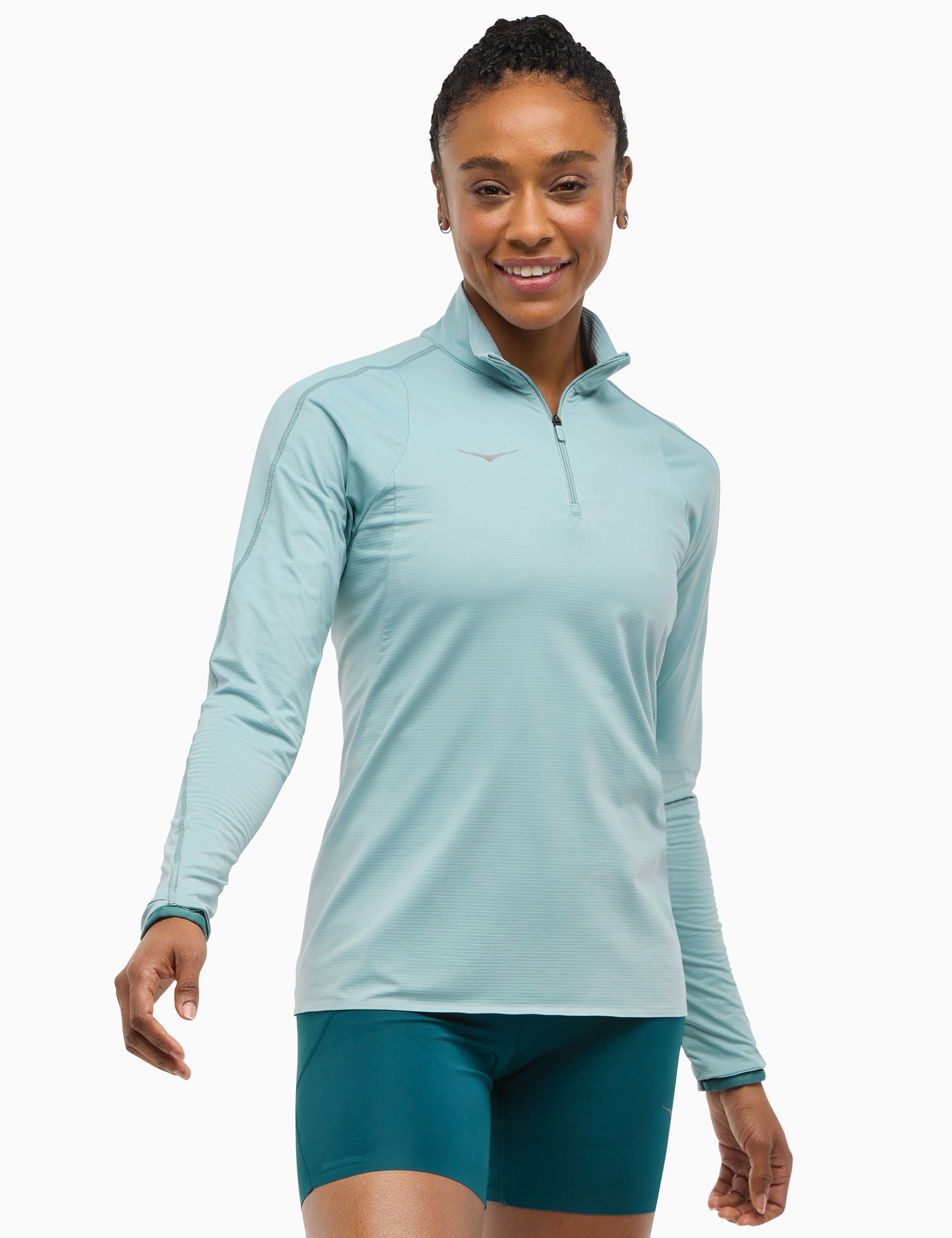 GlideTech Quarter Zip Pullover Sweater with Druzy Crystal Accents - Stylish & Comfortable for Work, Travel & Outdoor Activities