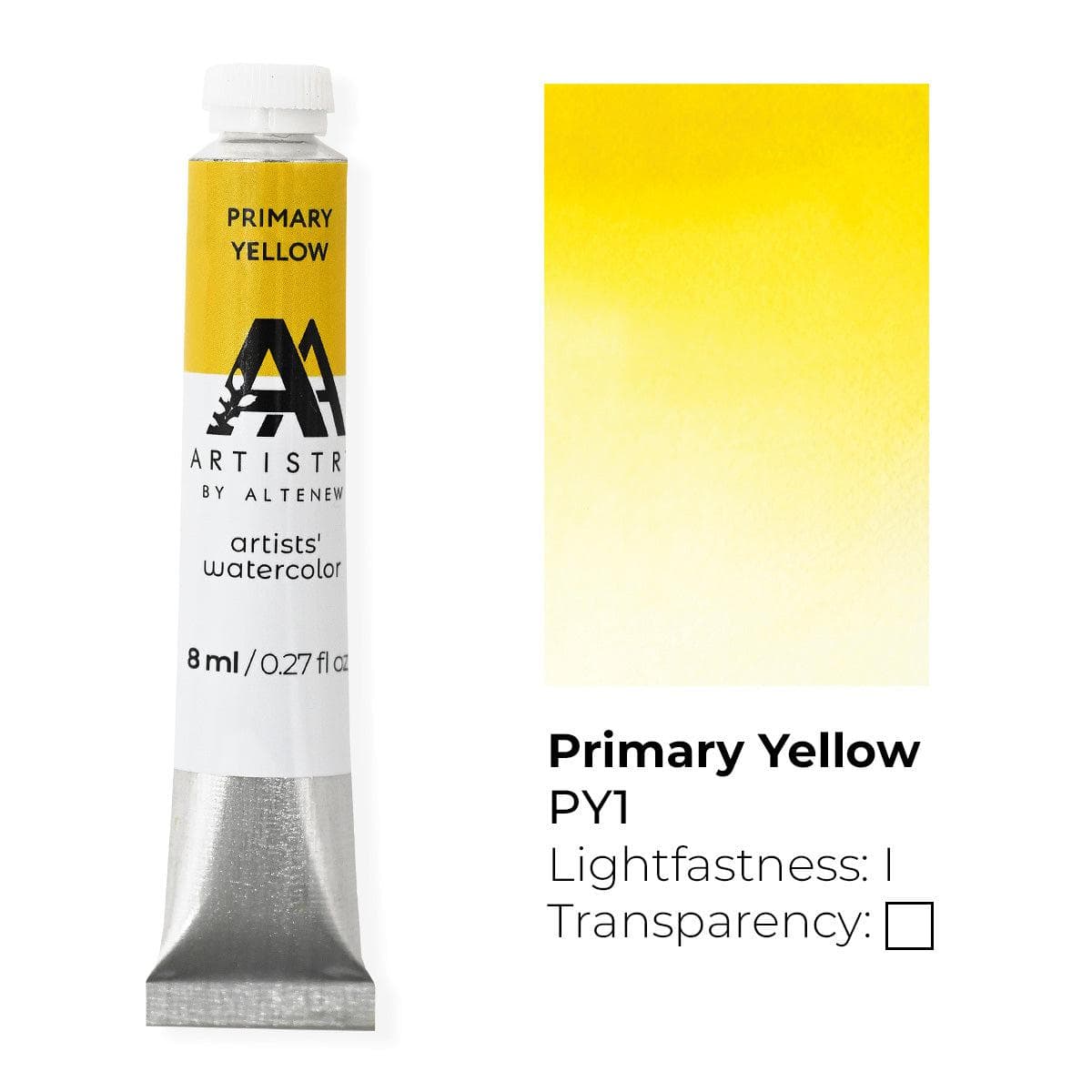 Professional Artists' Watercolor Tube - Primary Yellow for Painting, Sketching & DIY Art Projects - Perfect for Beginners & Professionals