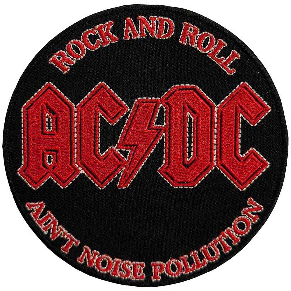 AC/DC Iron On Patches - Noise Pollution Design - Perfect for Denim Jackets, Backpacks & DIY Clothing Customization
