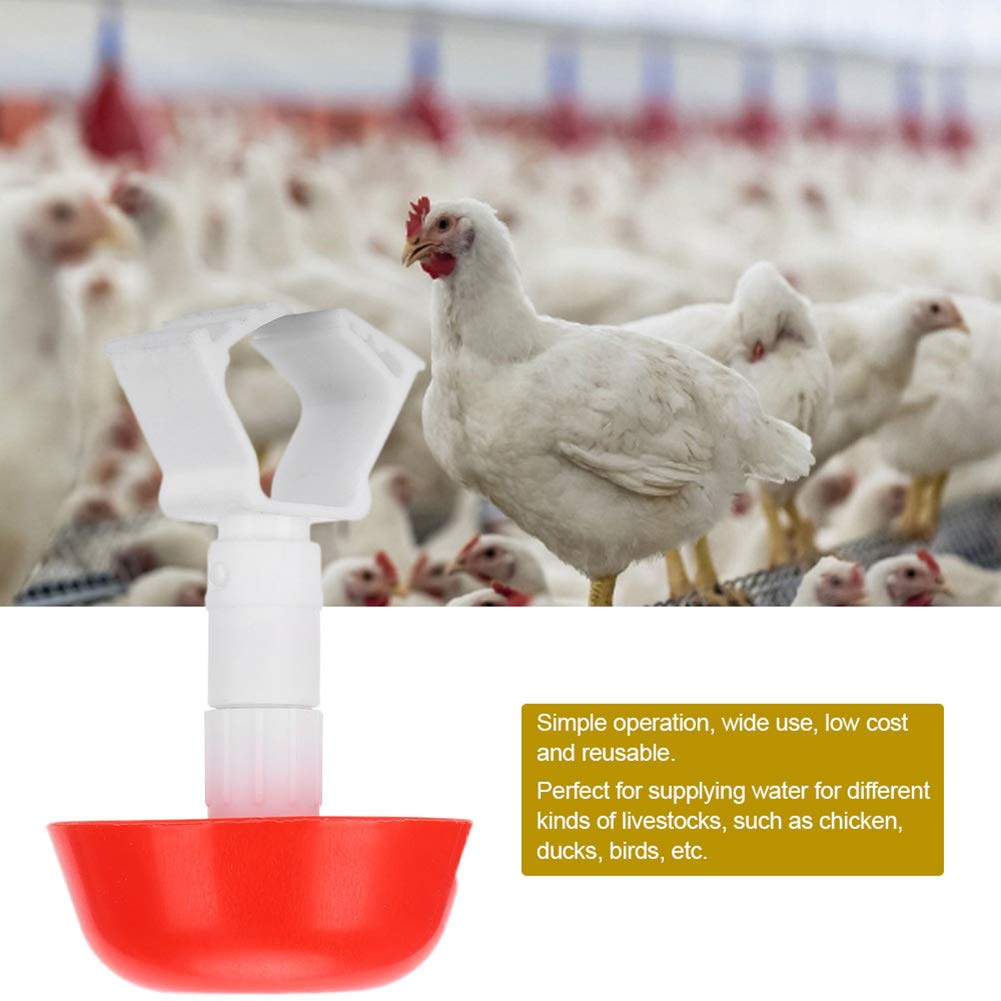 Taidda 10PCS Automatic Chicken Waterer Cups - Hanging Poultry Drinker for Chicks, Hens & Birds | Durable Spring-Loaded Design for Coops, Farms & Backyard Use